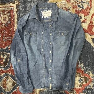 Aeropostale Casual Blue Button Down Shirt
